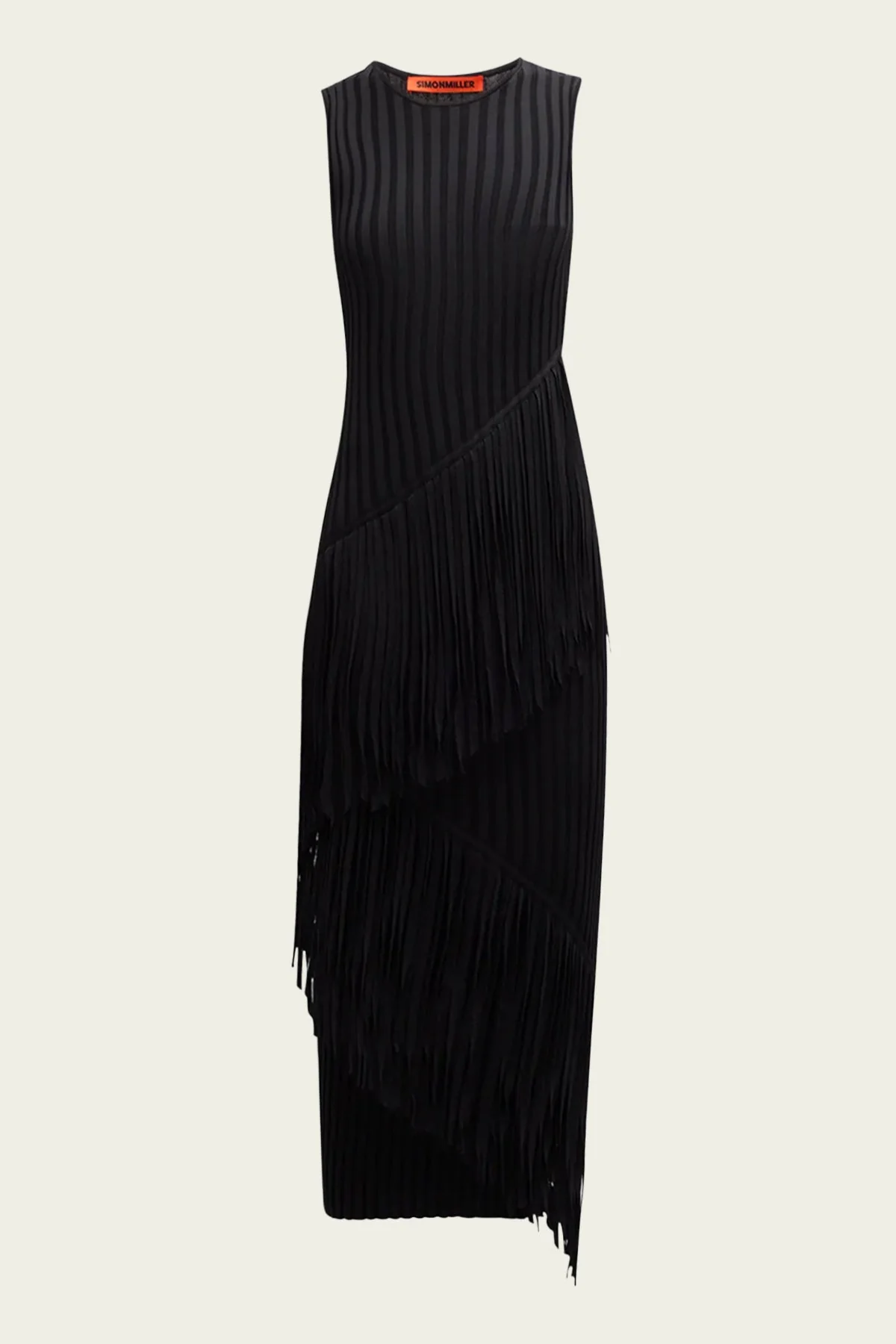 Spiral Knit Dress in Black