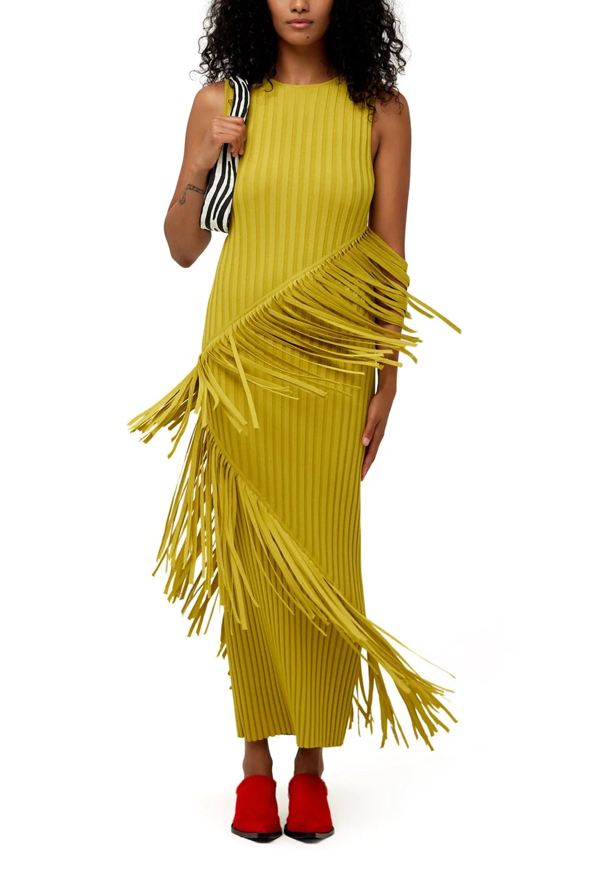 Spiral Maxi Dress in Kiwi - Image 2