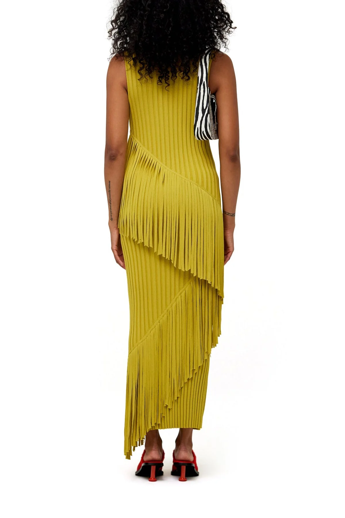 Spiral Maxi Dress in Kiwi - Image 3