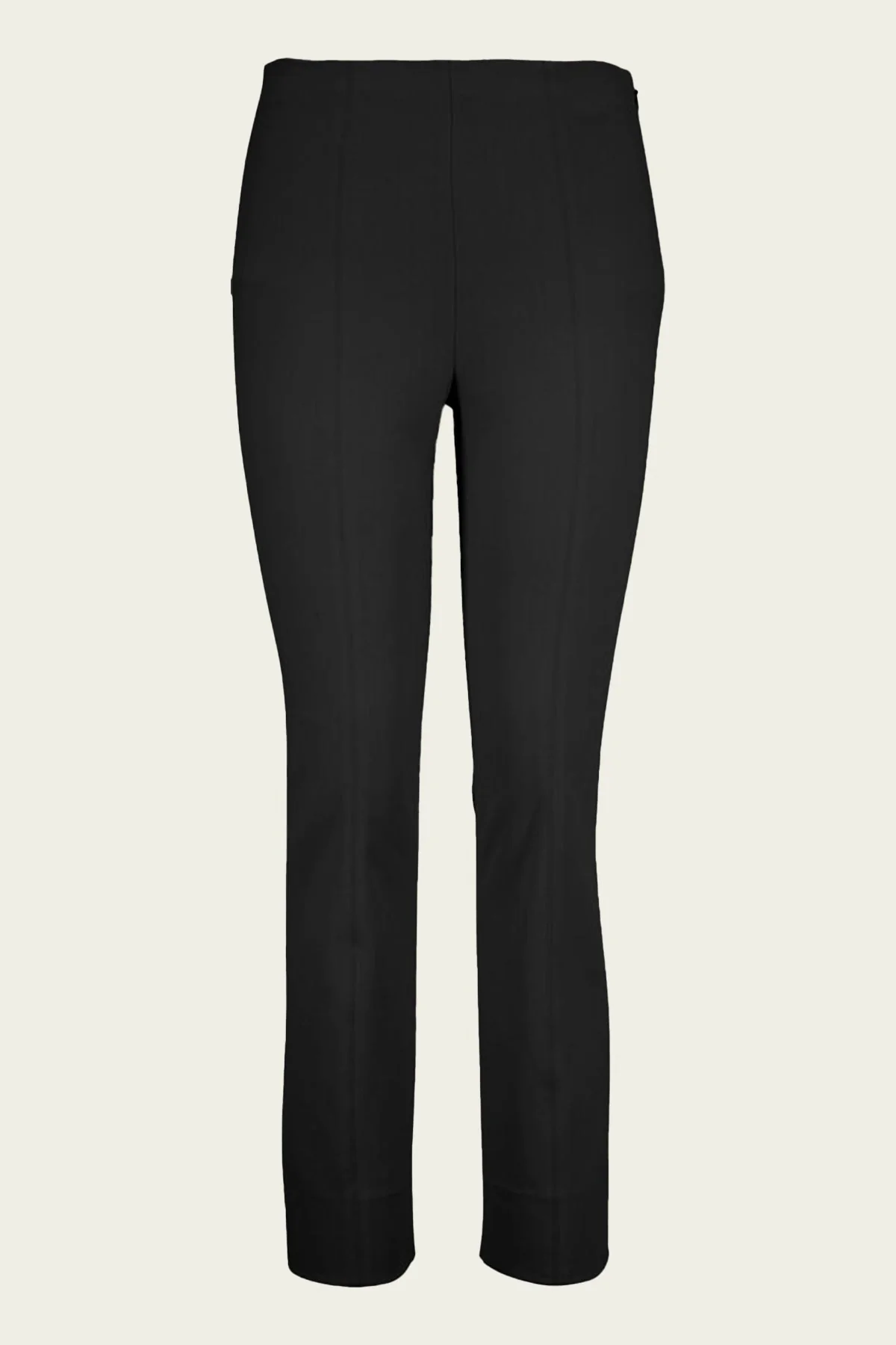 Stitch Front Seam Ponte Legging in Black