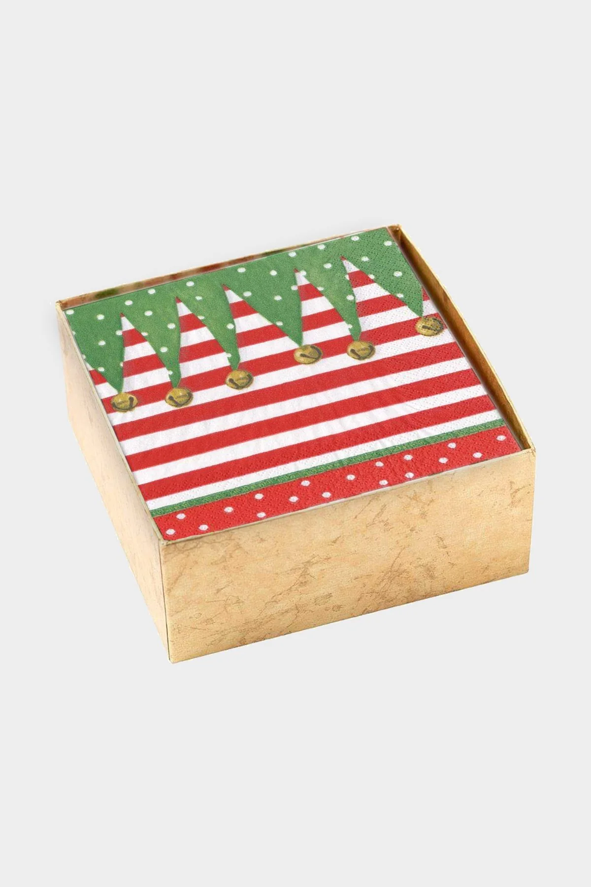 Stocking Stripe Boxed Paper Cocktail Napkins