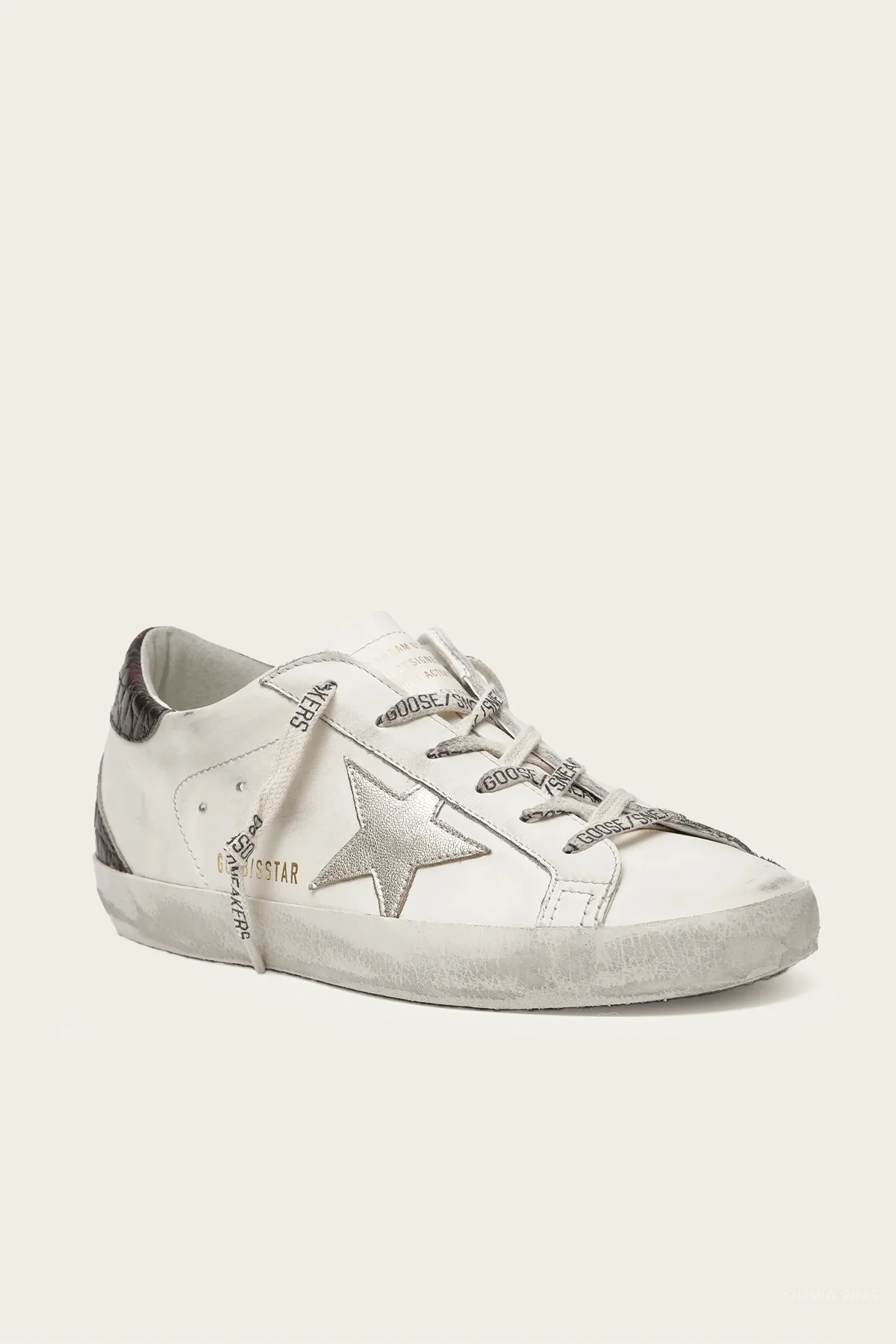 Super-Star White Burgundy Leather Sneaker - Image 2