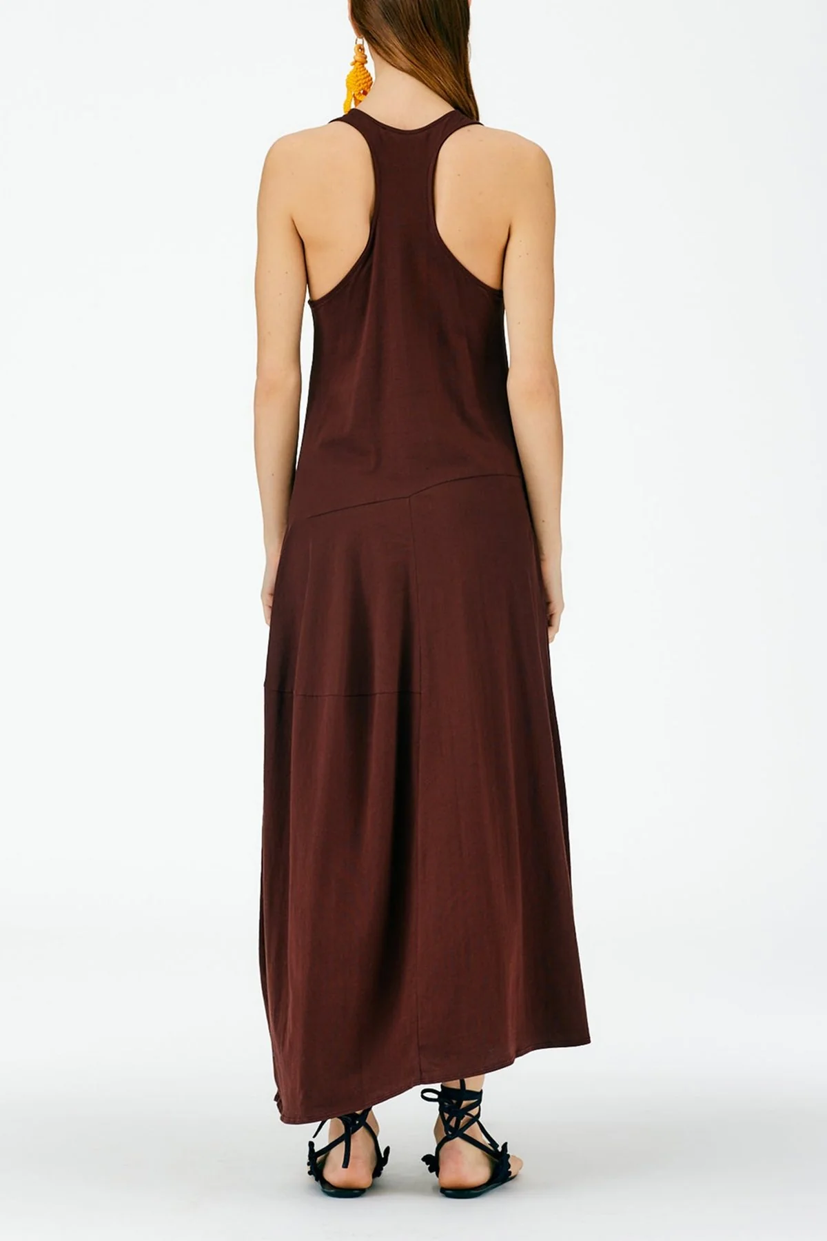T-Shirt Sleeveless Dress in Brown - Image 3
