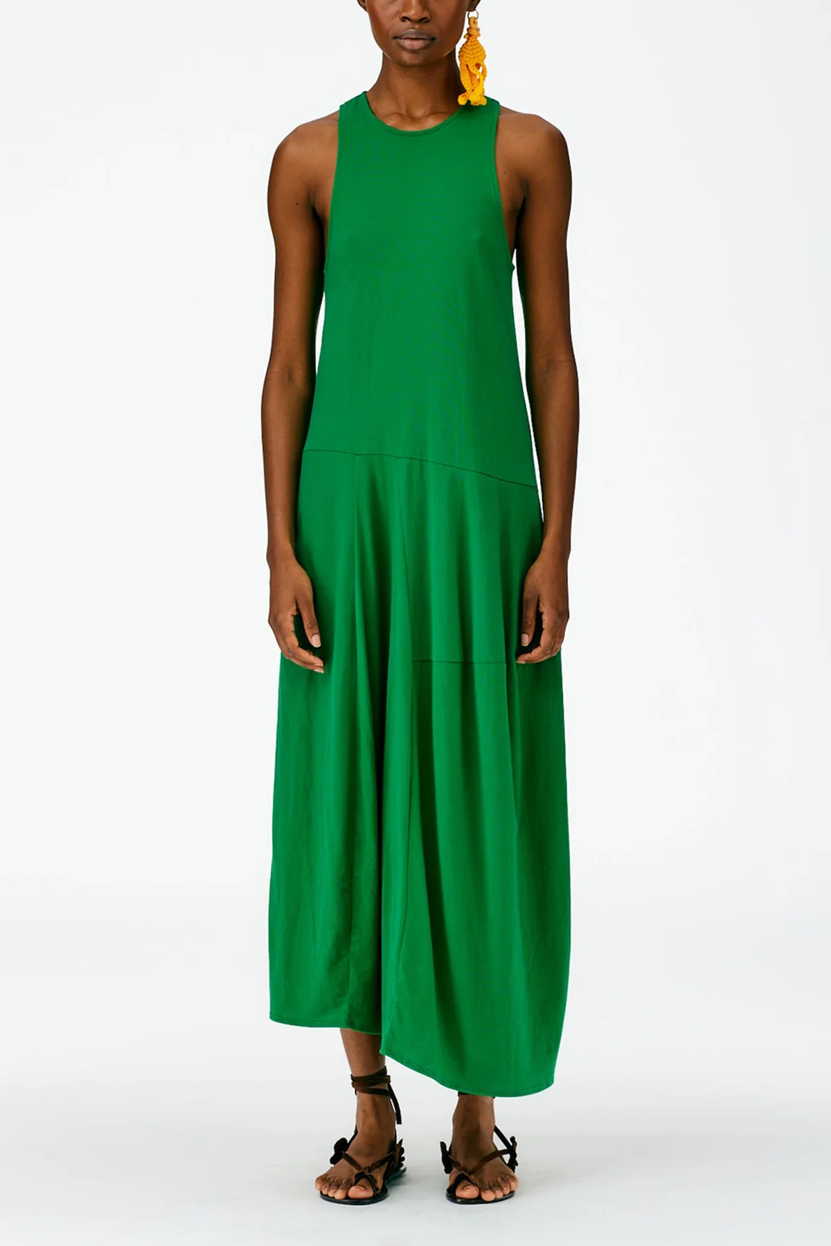 T-Shirt Sleeveless Dress in Green - Image 2