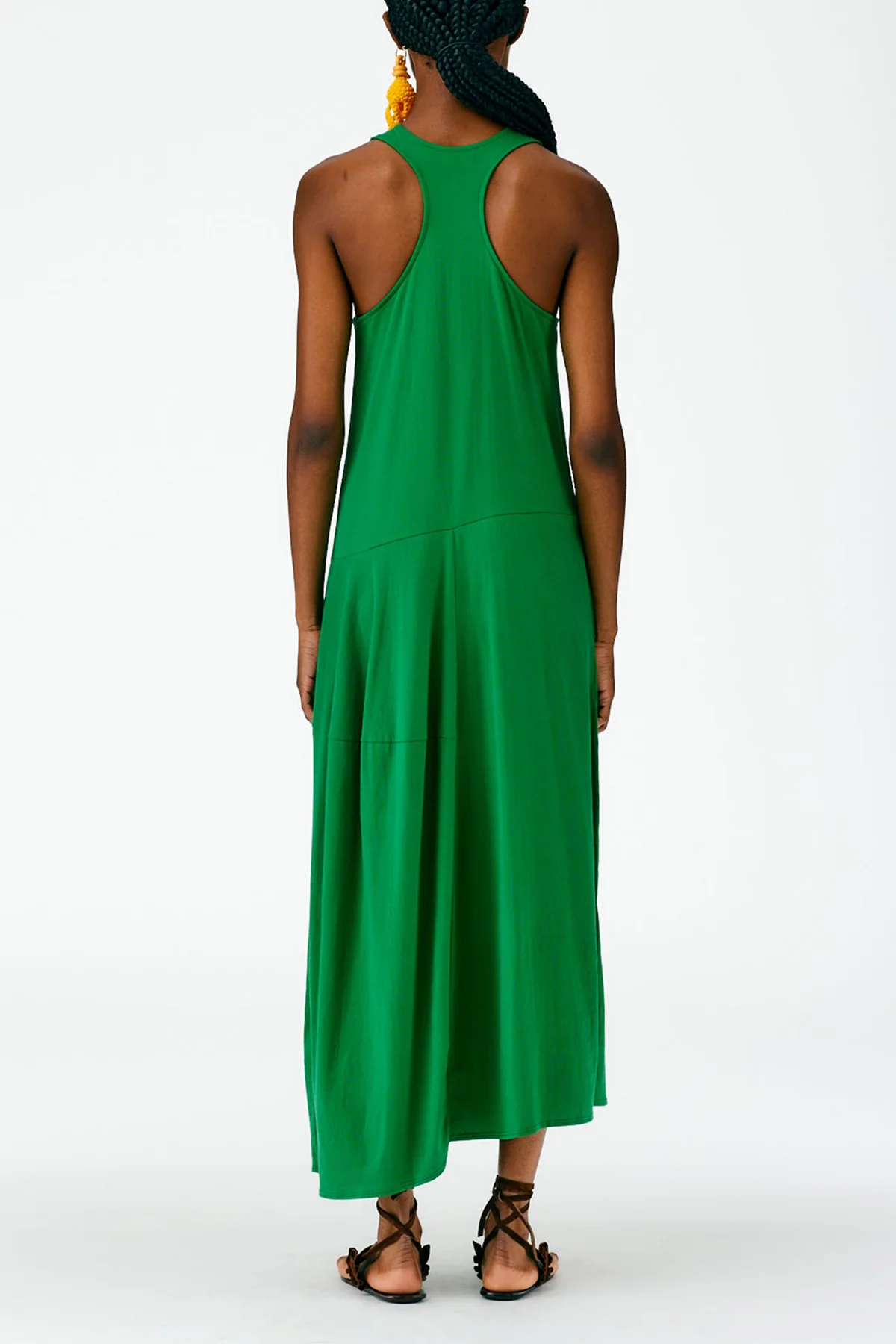 T-Shirt Sleeveless Dress in Green - Image 3