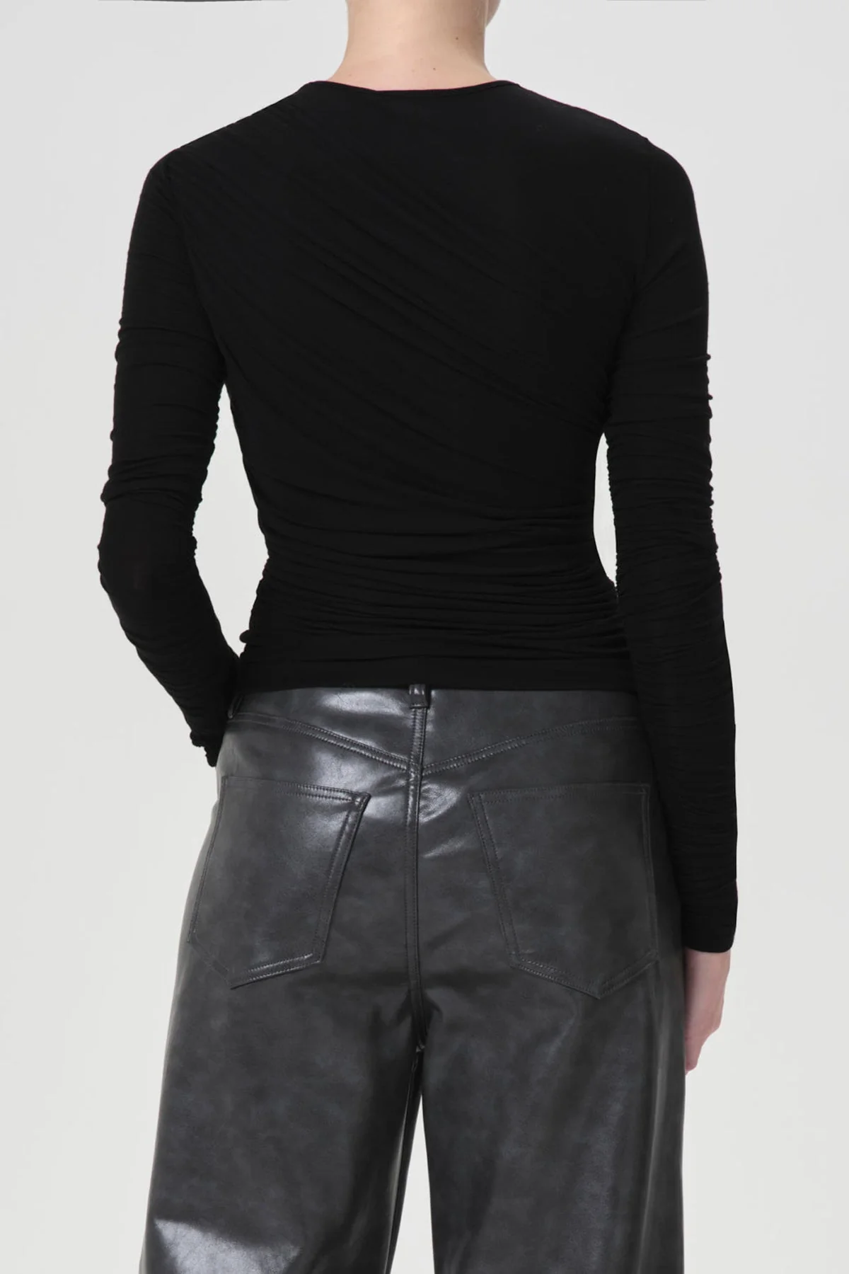 Tania Twist Tee in Black - Image 3