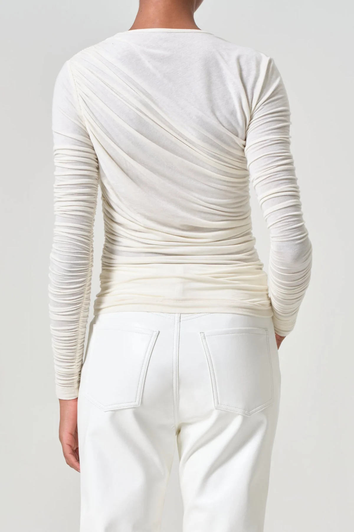 Tania Twist Tee in OatMilk - Image 3