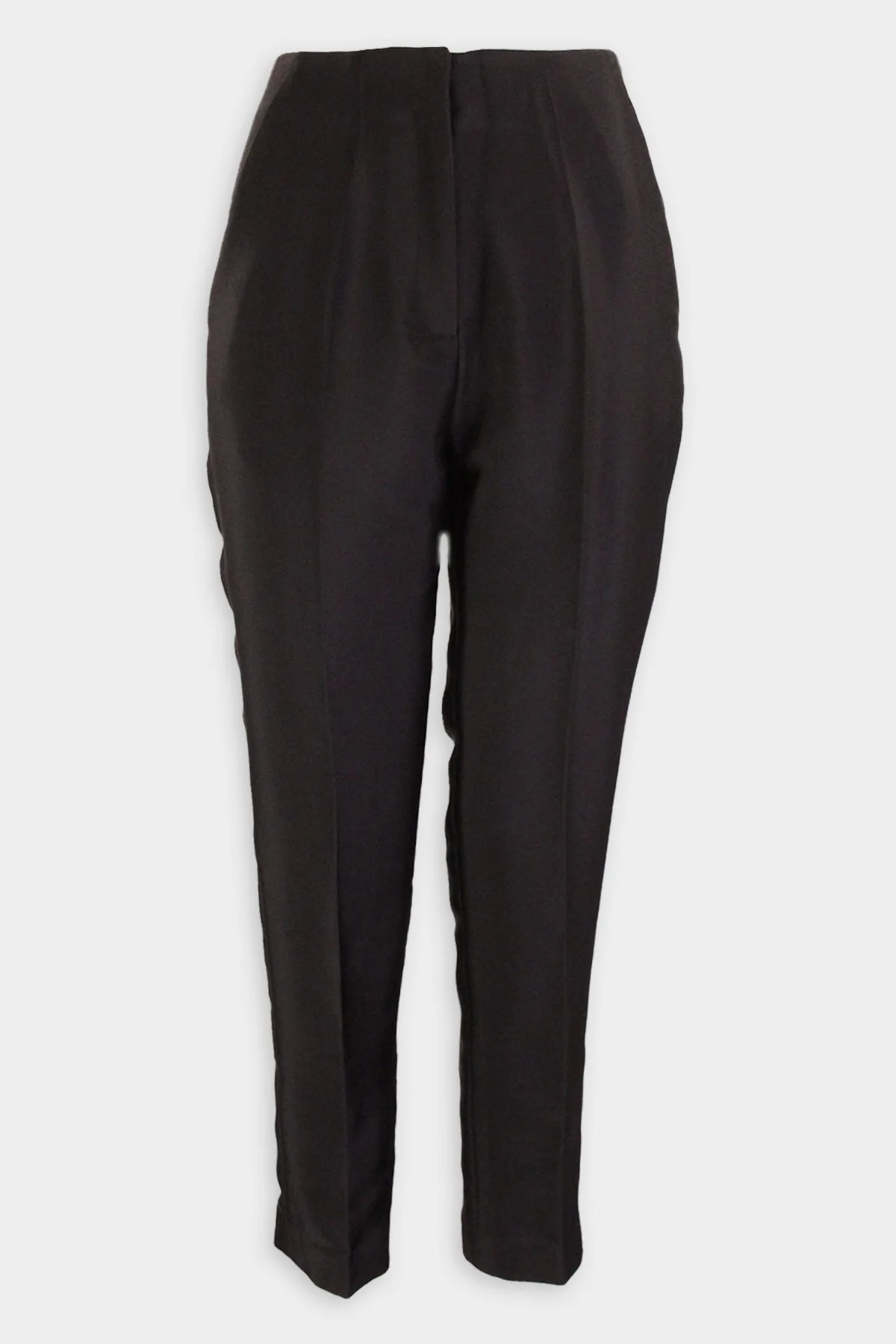 Tapered Tailored Trousers in Black