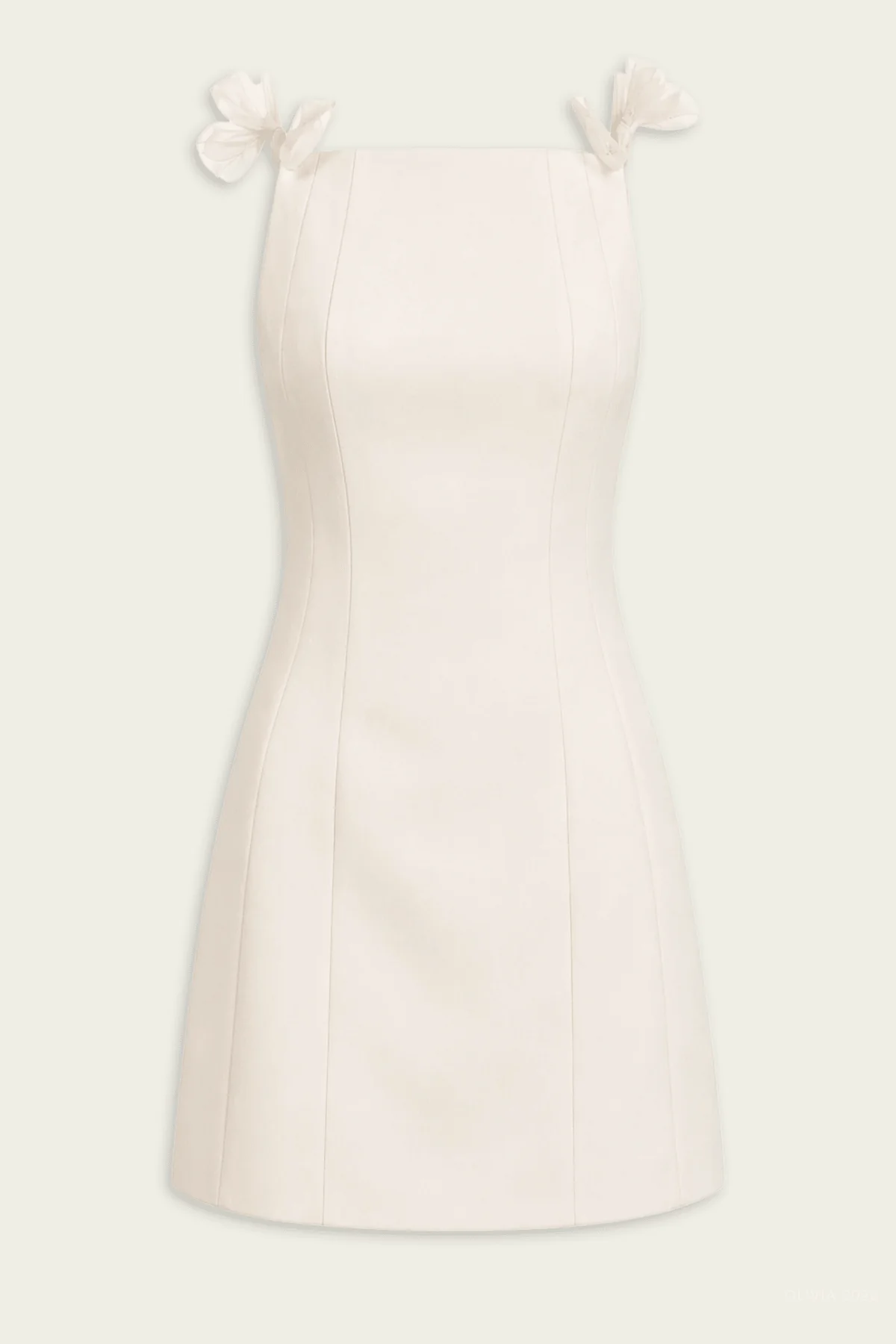 Tara Mini Dress in Off-White