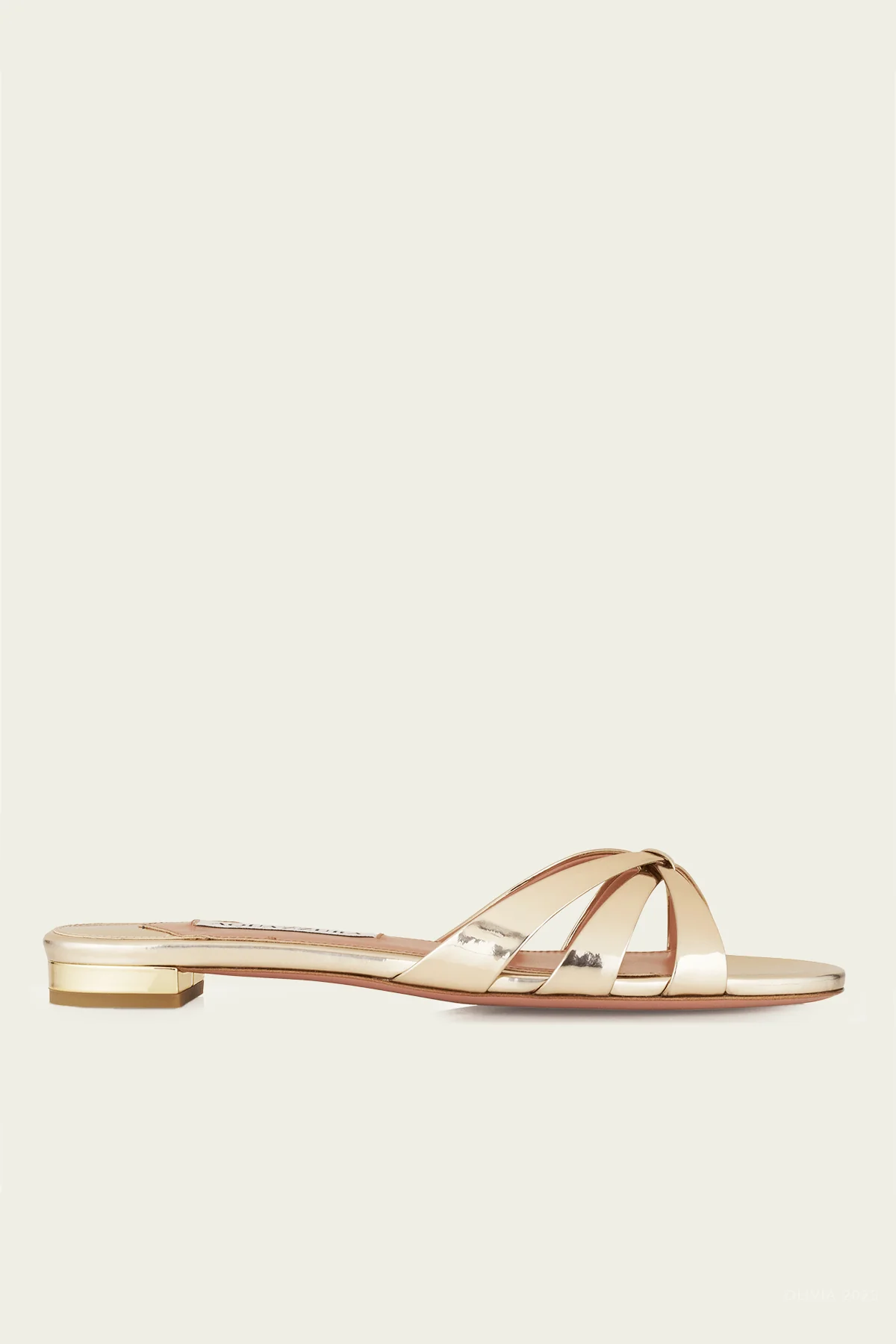 Tati Slide in Soft Gold