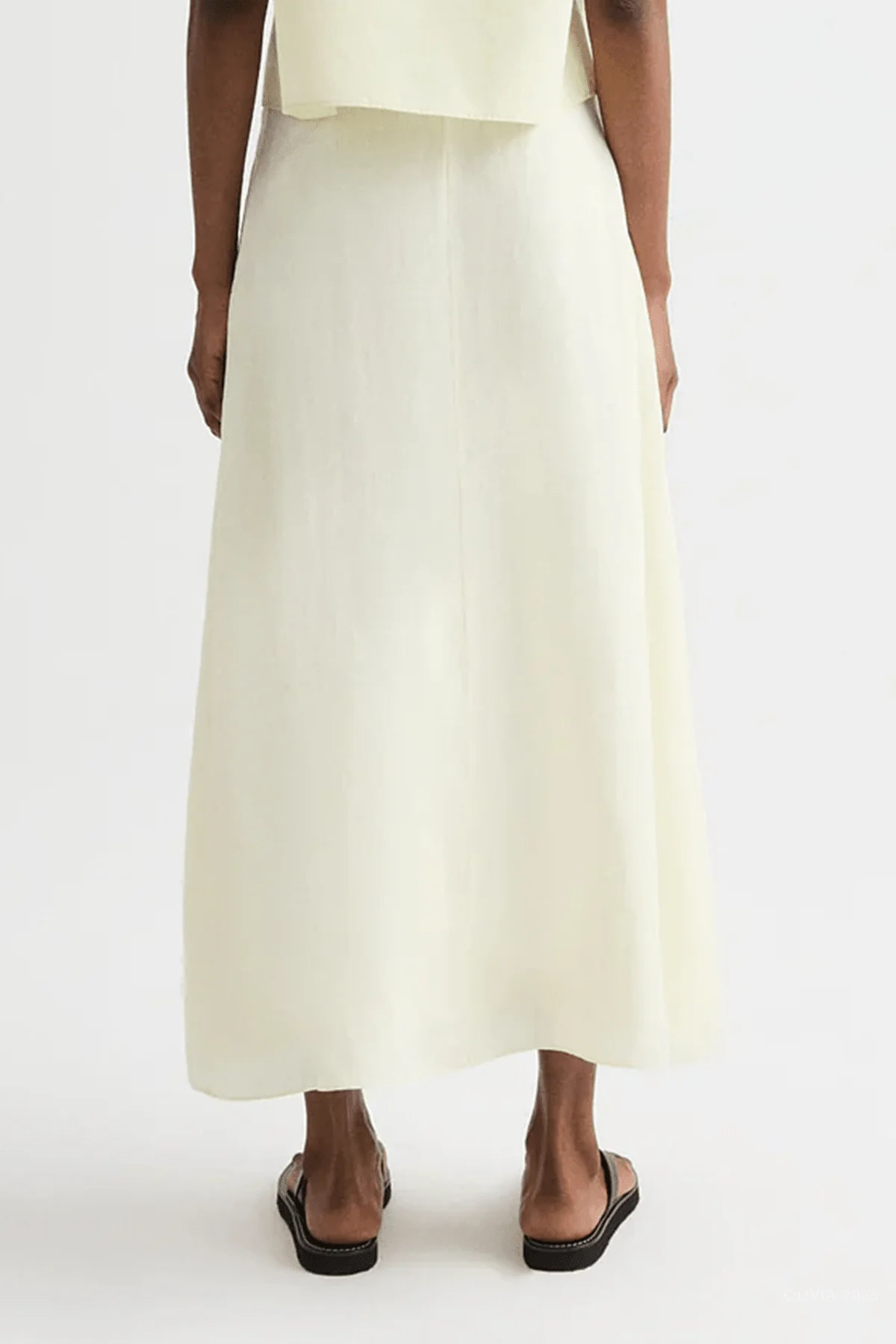 The A-Line Skirt in Glass Green - Image 3