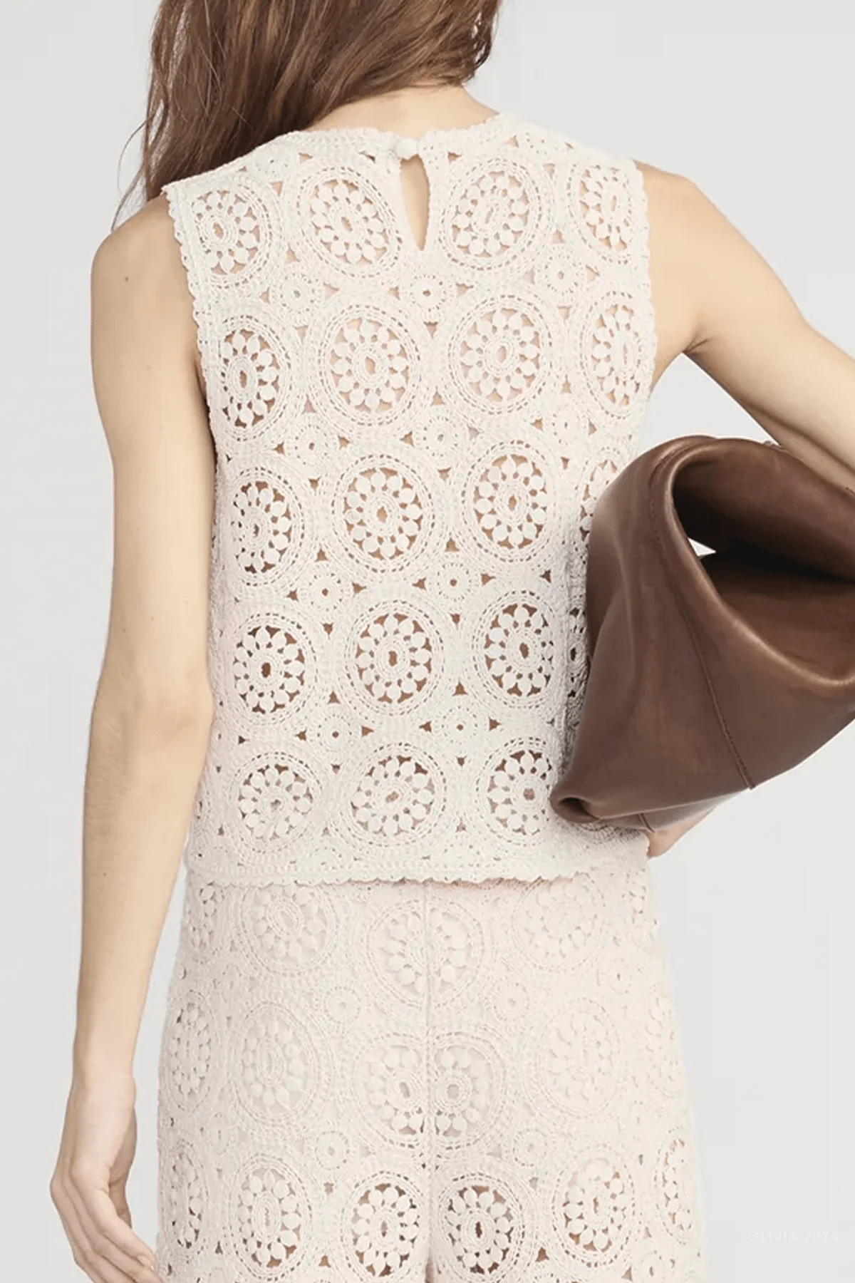 The Crochet Tank in Cream - Image 3
