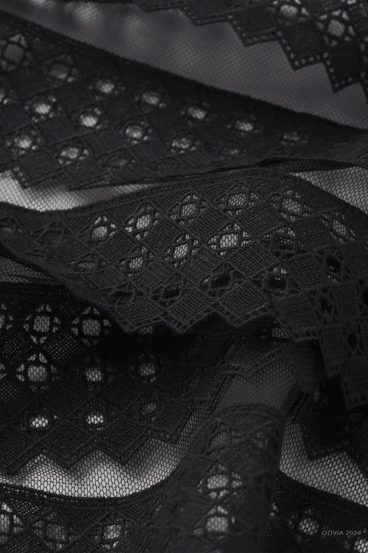 The Lattice Crochet Cami in Black - Image 4