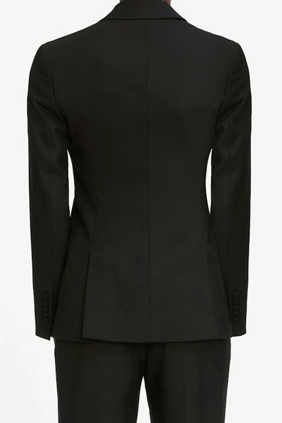 The Peak Lapel Blazer in Black - Image 3