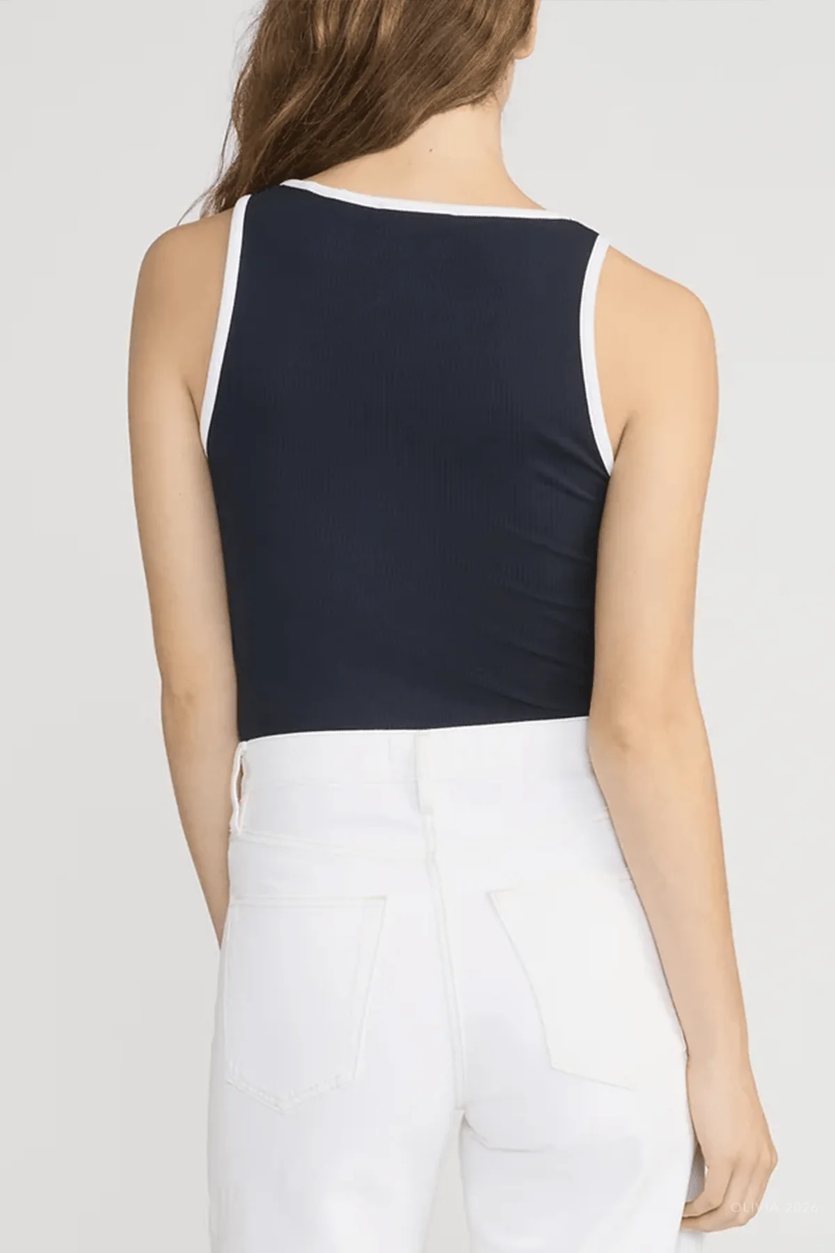 The Sporty Tank in Navy - Image 3