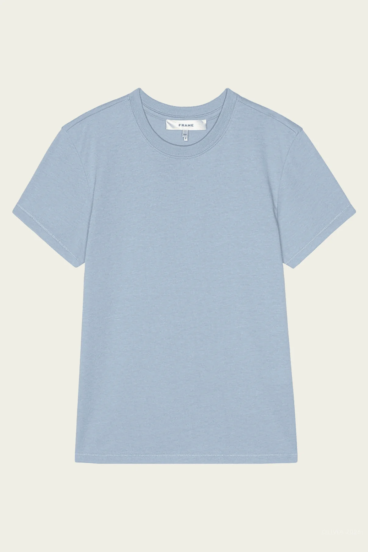 The Vintage Baby Tee in Powder Blue