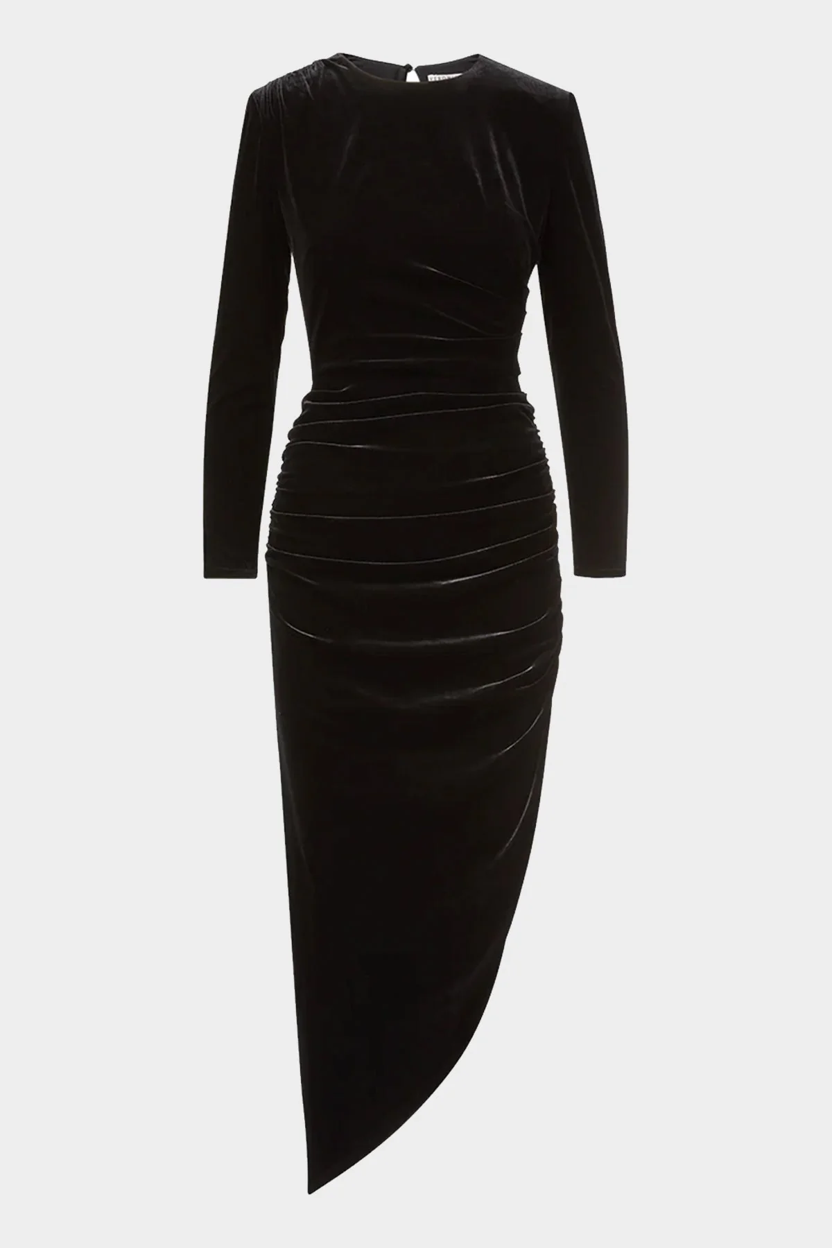 Tristana Stretch-Velvet Dress in Black