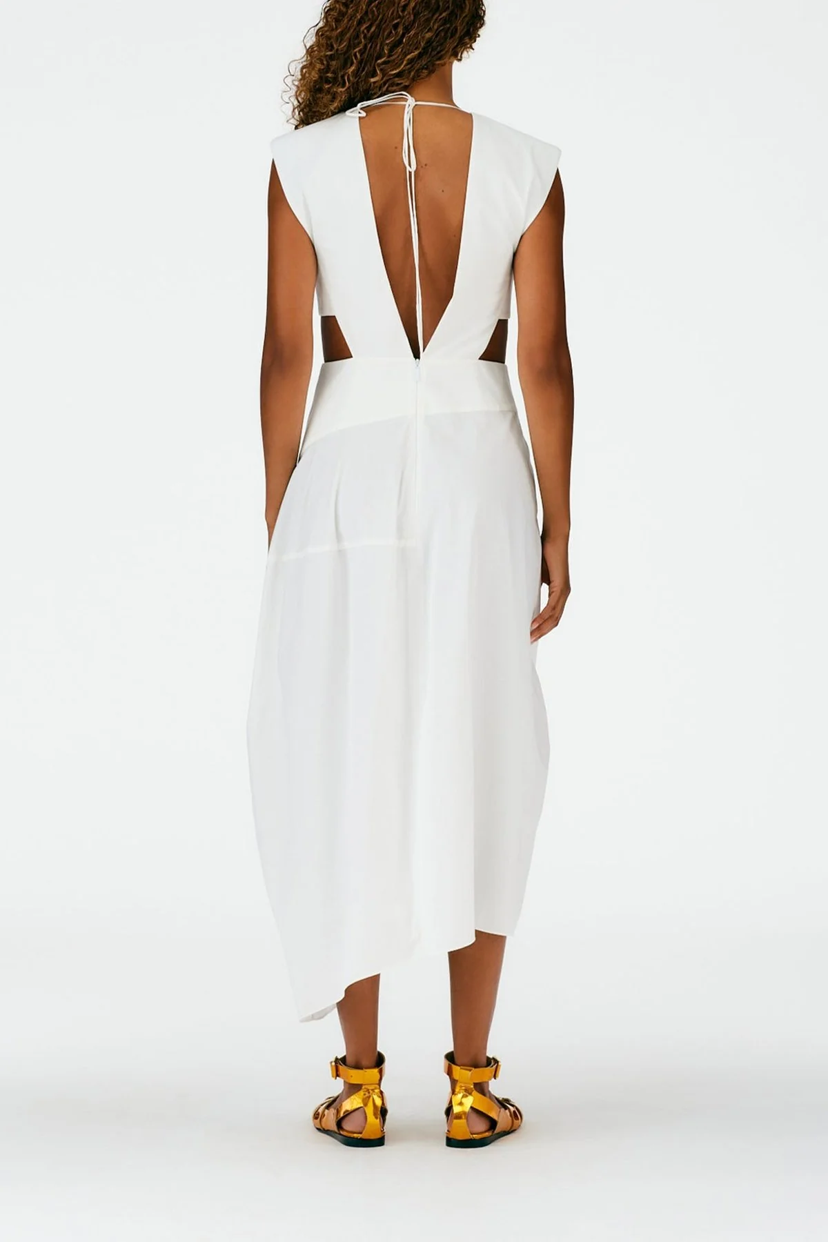 Tulipe Dress in White/Black Multi - Image 3