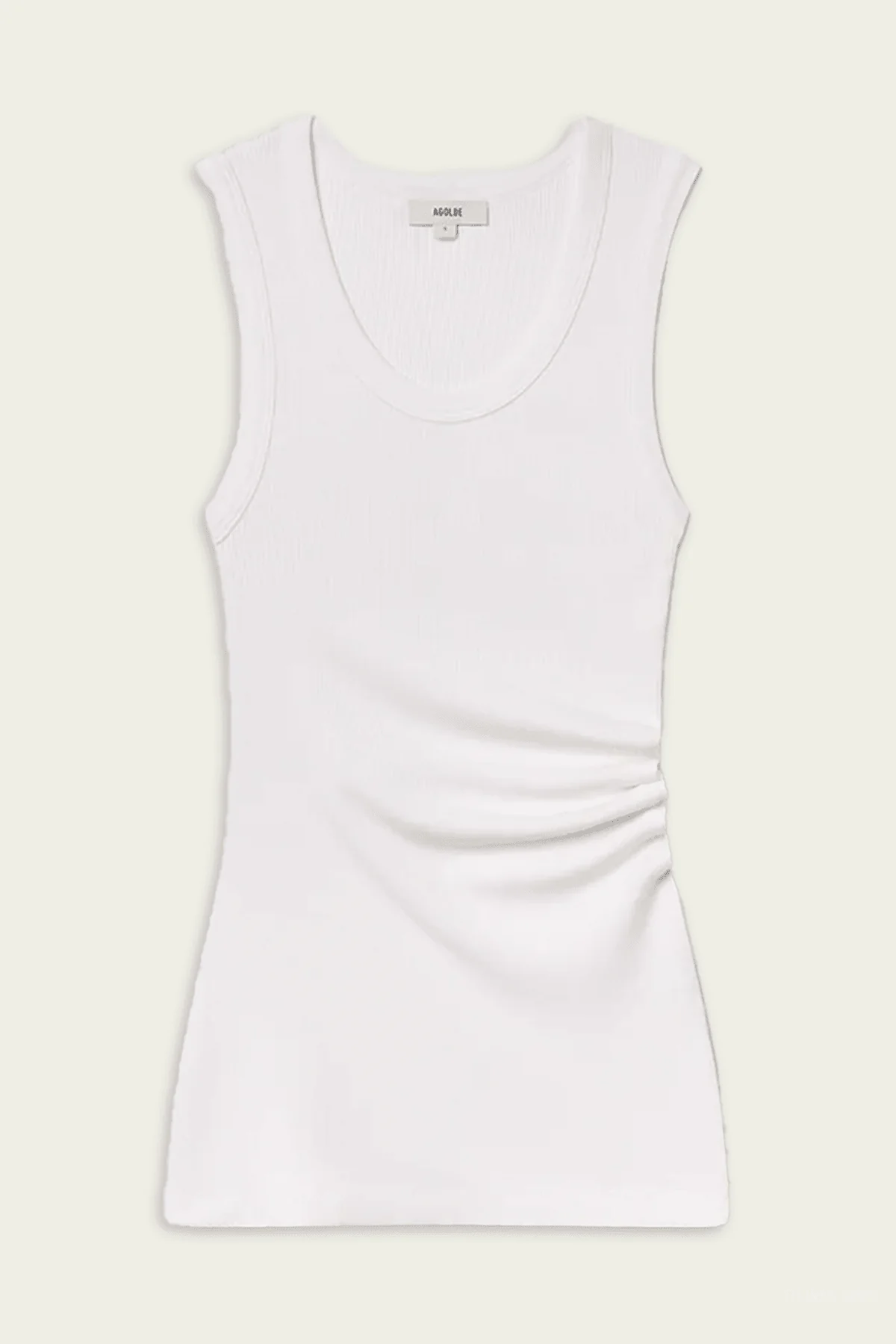 Twisted Poppy Tank in White