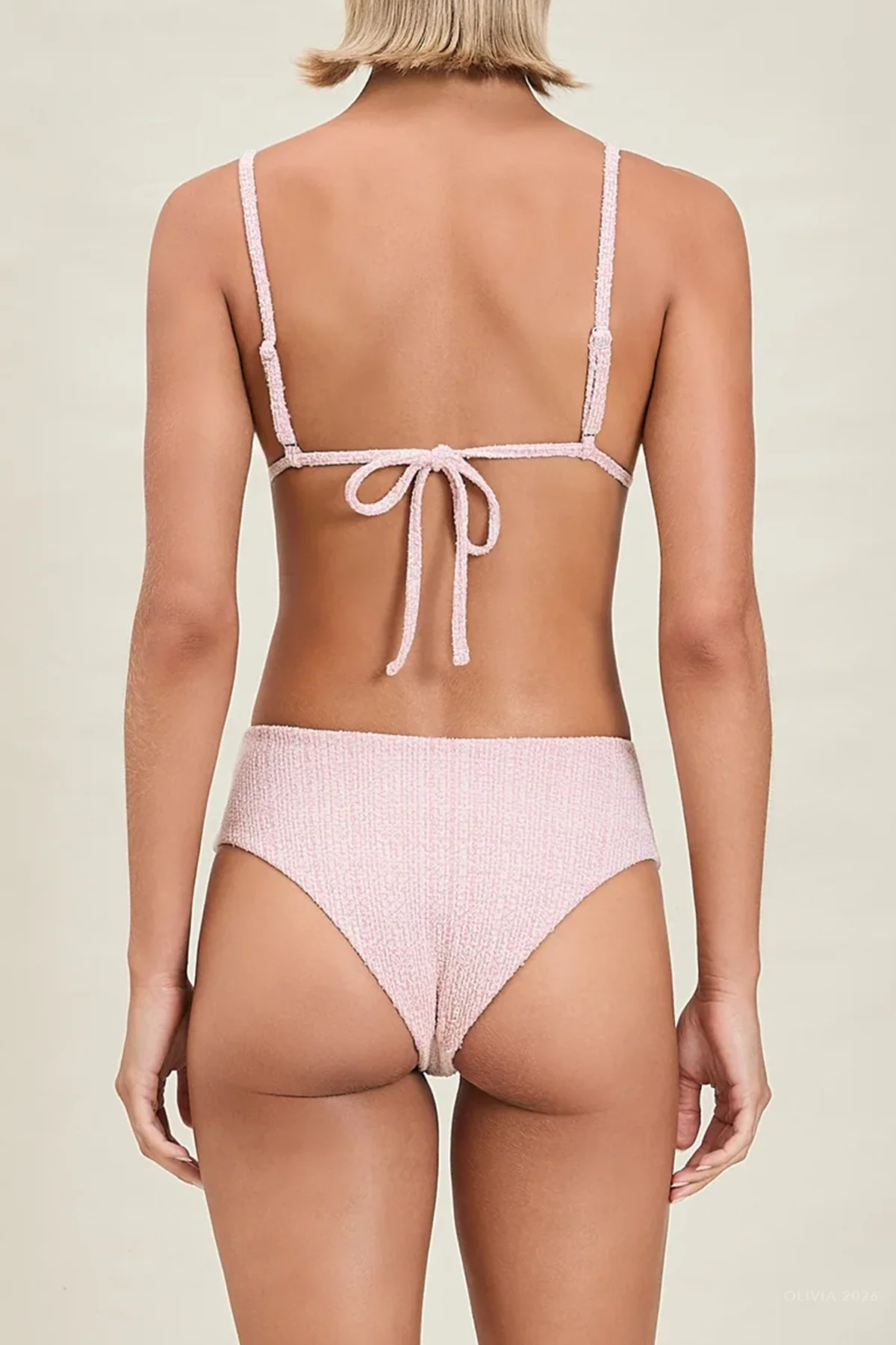 Valen Bikini Bottom in Rose Cream - Image 3