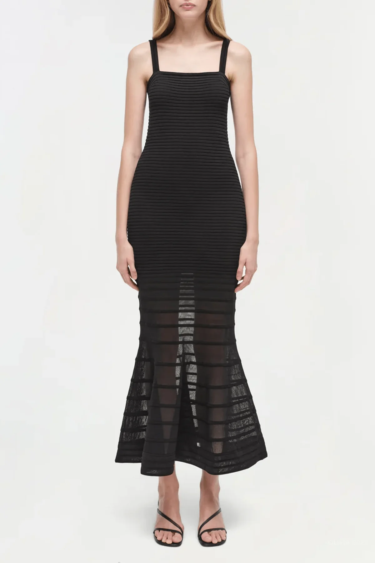 Vallarie Knit Midi Dress in Black - Image 2