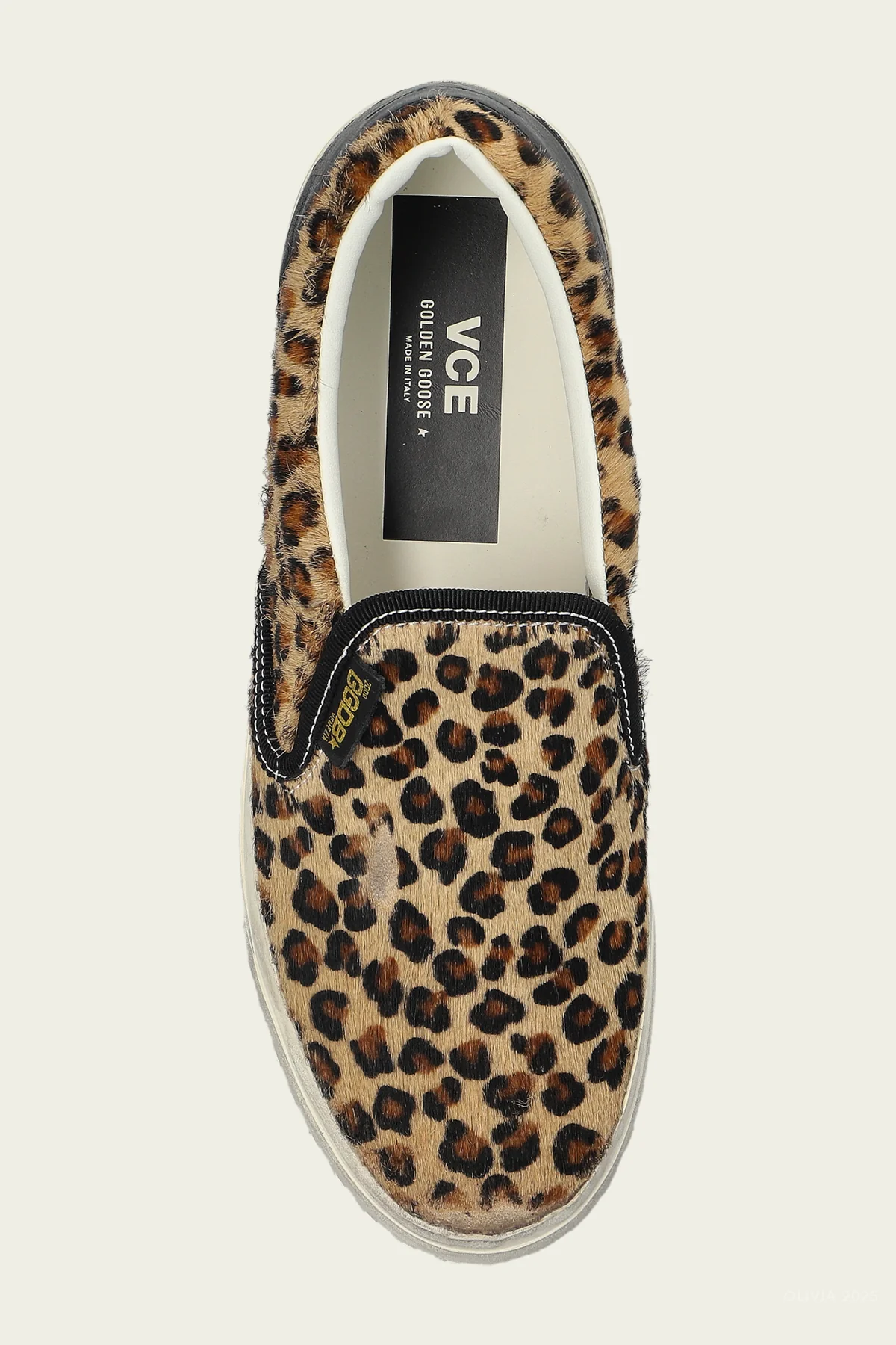 VCE Black Brown Horsy Leather Sneaker - Image 4