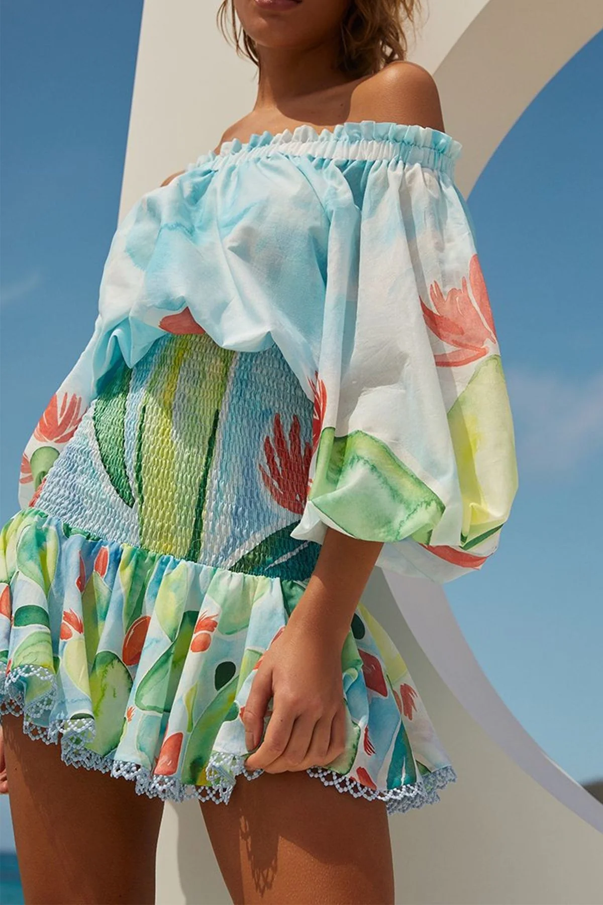 Vera Short Dress in Barbary Print - Image 2
