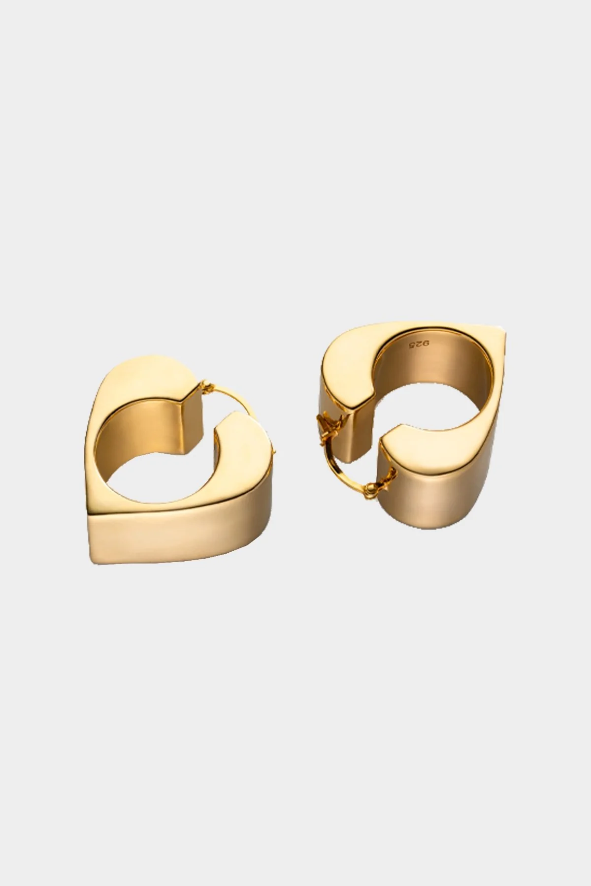 Vertex Earrings in Gold