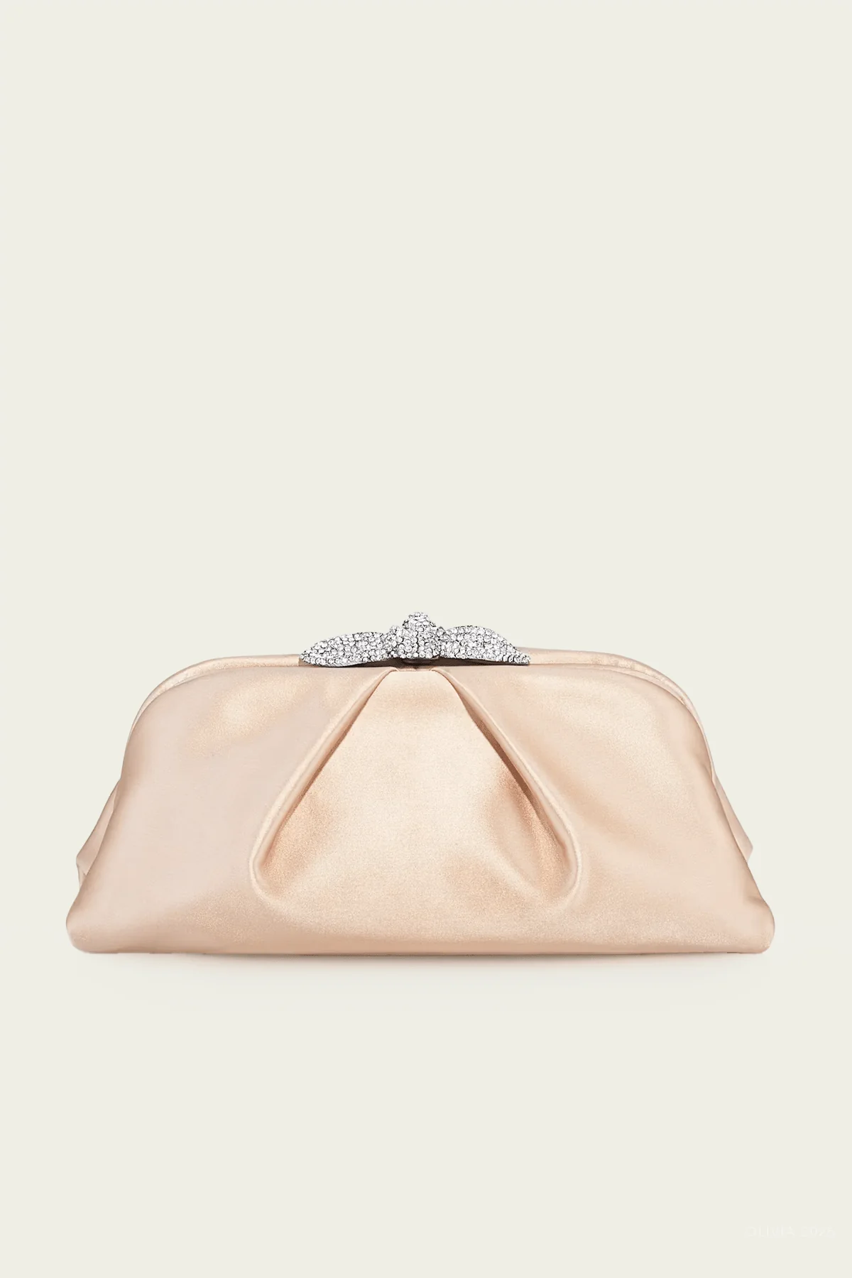 Very Bow Tie Crystal Clutch in Pink