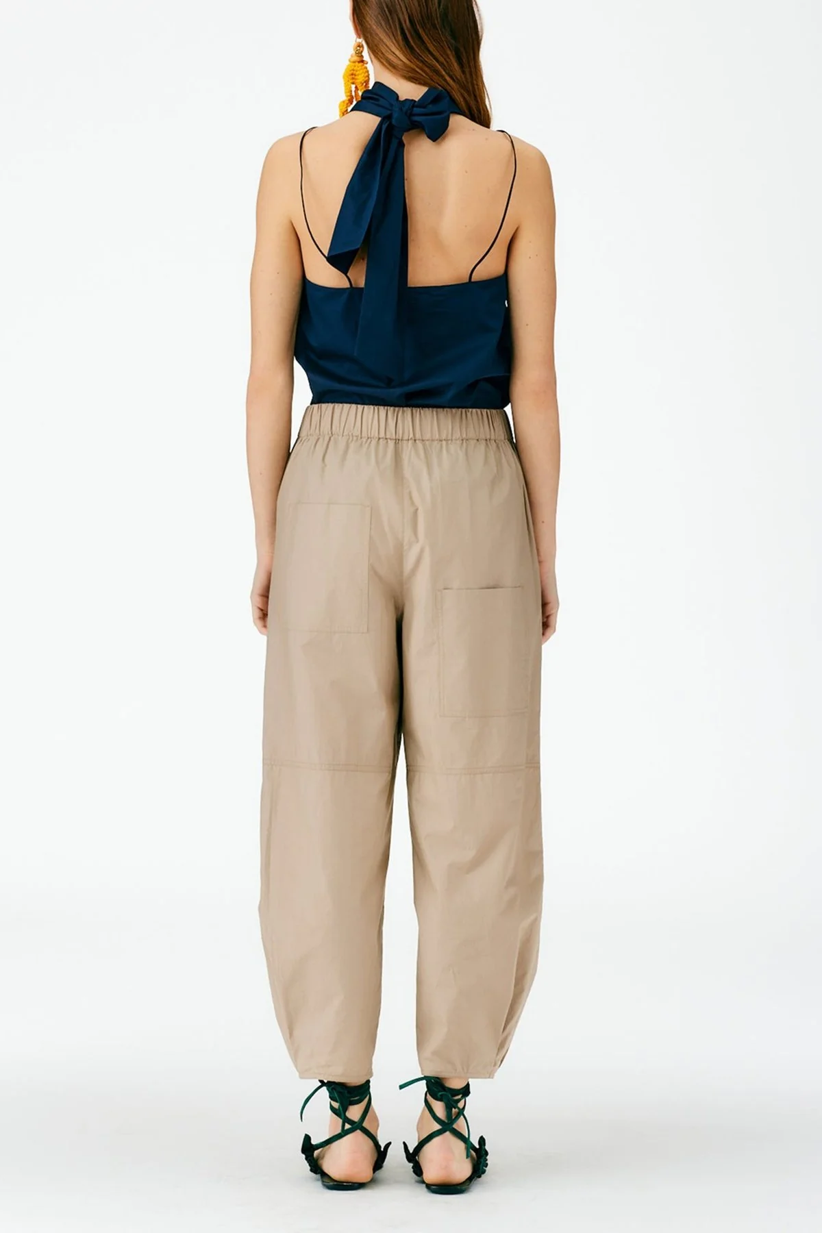 Vintage Cotton Pull On Sculpted Jogger in Dark Stone - Image 3
