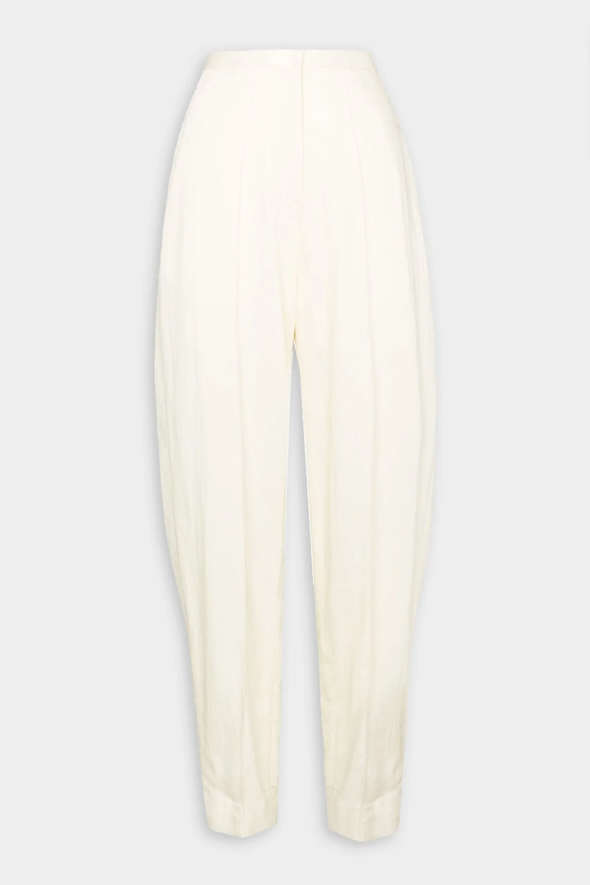 Wide Leg Tailored Trousers in White