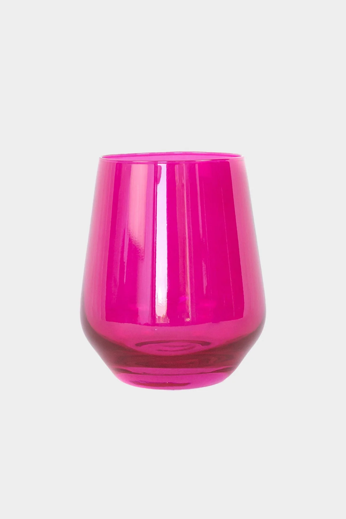 Wine Stemless Glass in Fuchsia - Set of 6