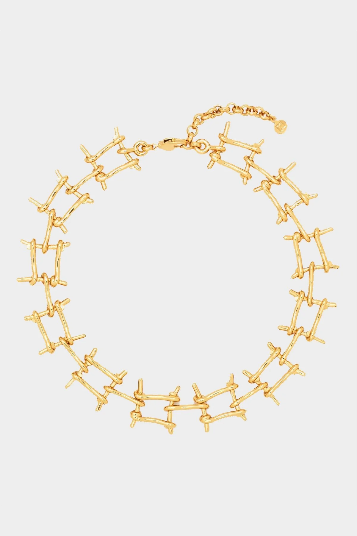 Wire Chain Necklace in Gold