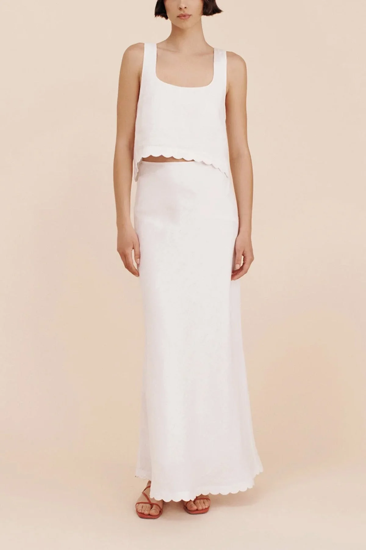 Zayla Skirt in Ivory - Image 2