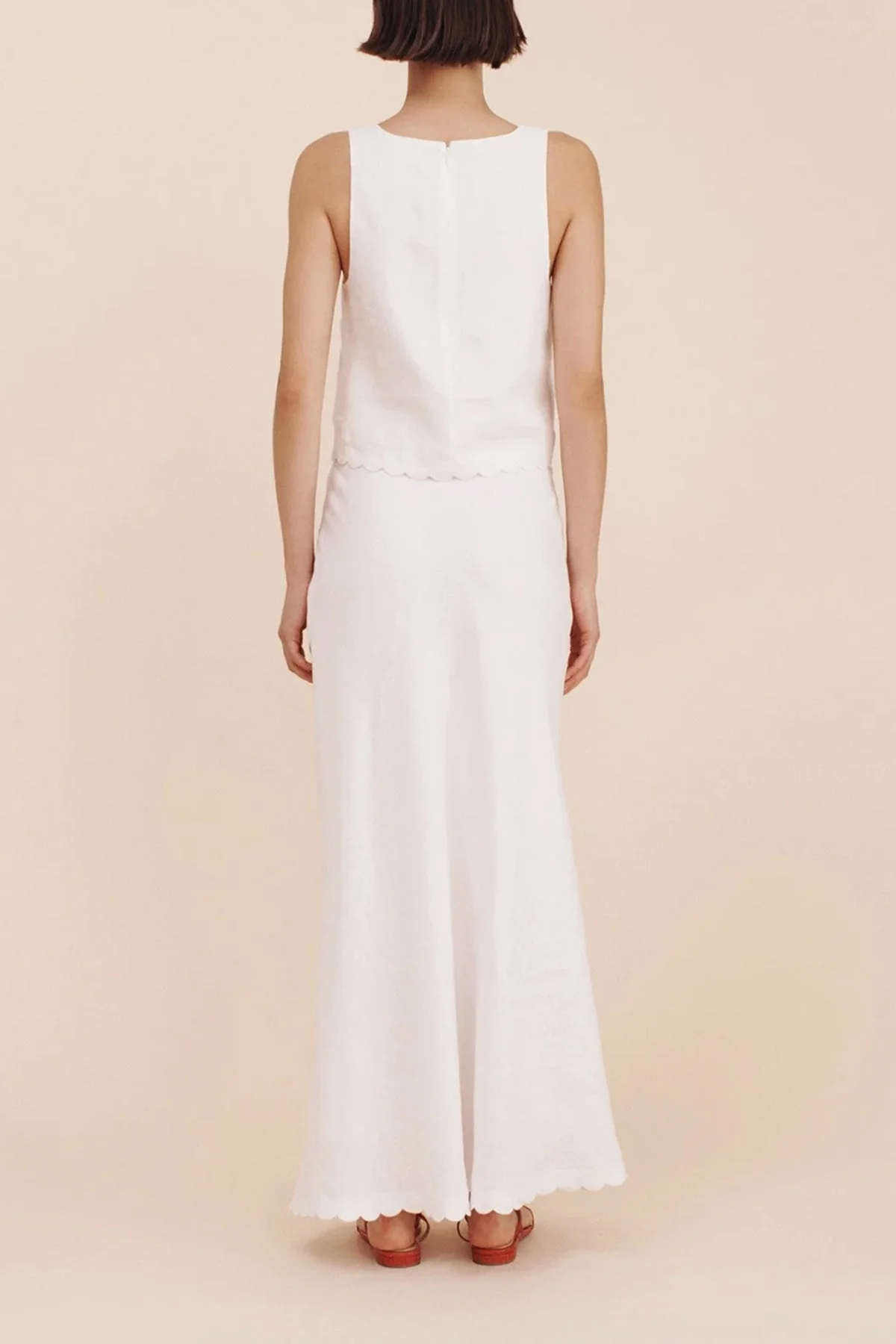 Zayla Skirt in Ivory - Image 3